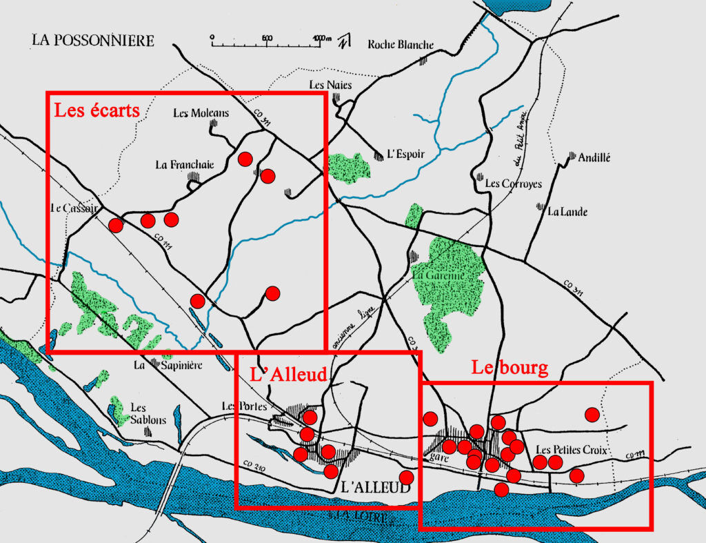 Châteaux & Demeures de la Possonnière - Carte